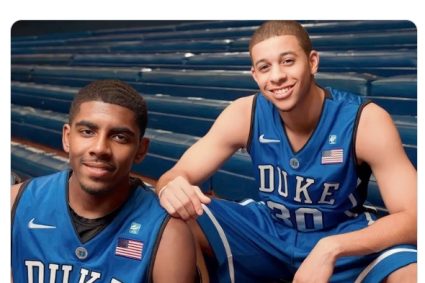 Old teammates reunite again! Duke’s official photo of Owen and Seys-Curry in college