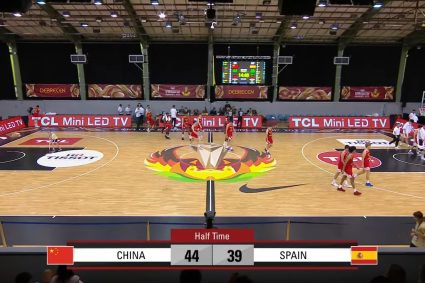 U19 World Cup: China team leads Spain, the second best in the first half 44-39