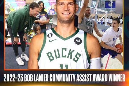 NBA official: Grand Lopes won the Bob Lanier Community Care Award in the 2022-23 season