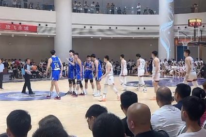 Former Zhejiang player Lai Junhao, du Bochao & Fang Jiachen, who will participate in the draft, played a warm-up match with Tianjin.