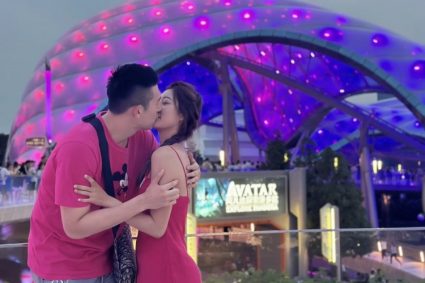 Sweet critical strike! Fu Hao’s girlfriend shows a photo of their love for traveling